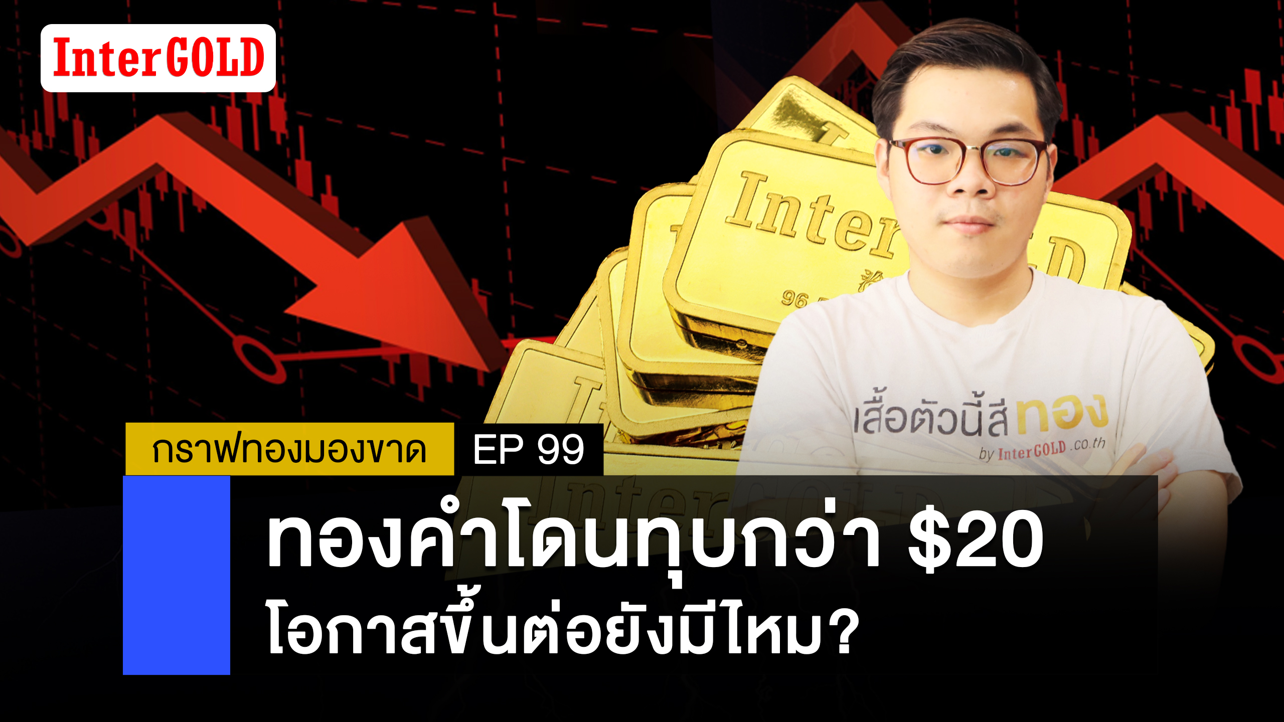 ราคาทองวันนี้ | ทองคำโดนทุบกว่า $20 โอกาสขึ้นต่อยังมีไหม? | กราฟทองมองขาด EP. 99 - InterGold ราคาทองวันนี้ | ทองคำโดนทุบกว่า $20 โอกาสขึ้นต่อยังมีไหม? | กราฟทองมองขาด Ep. 99 - Intergold